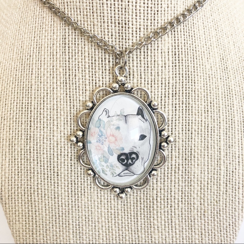 Pit Bull Dog Lover Necklace Dog Jewelry